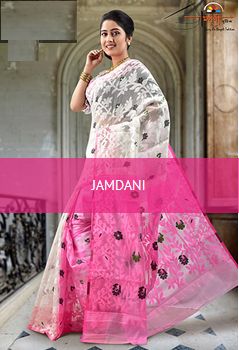 Printed SSAJ002 Soft Jamdani Saree, Color : Multicolor