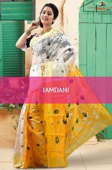 Printed SSAJ004 Soft Jamdani Saree, Color : Multicolor
