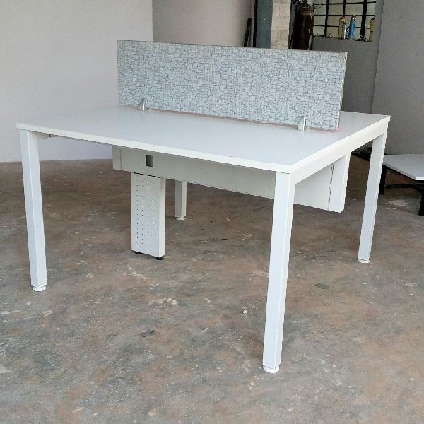 Polished Plain Open Office Tables, Color : White