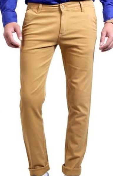 Mens Formal Brown Trousers