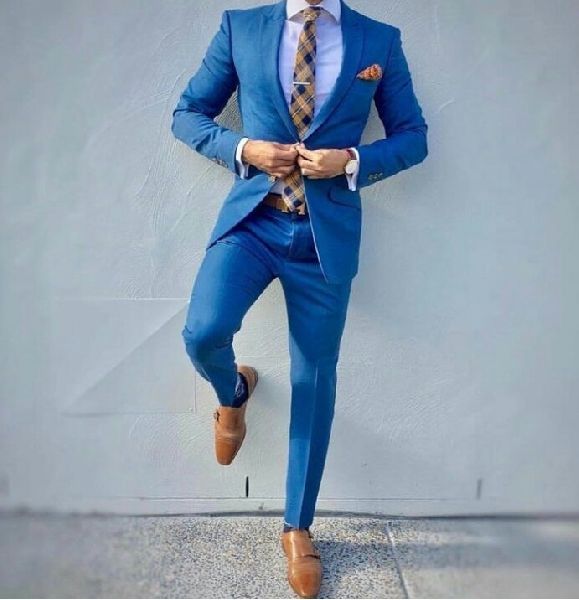 All Fabric Mens Slim Fit Suits, Size : XL, XXL