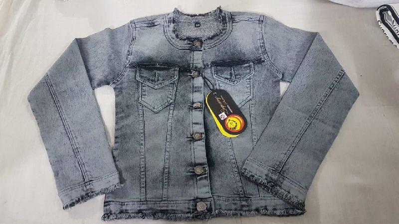 Girls Denim Jacket, Size : XL