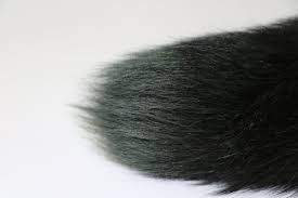 Animal Tail Black Dyed Hair, for Personal, Style : Straight