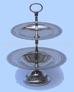Two Tire Cake Stand Round