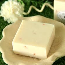 Square Natural Milky White Bathing Soap, for Parlour, Personal, Skin Care, Form : Solid