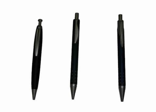 Black color fine metal pen