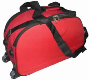 Red and Black Combination Travel Bag