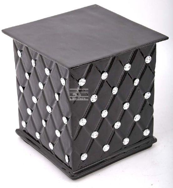 Black Diamond Studded Aluminium Stool