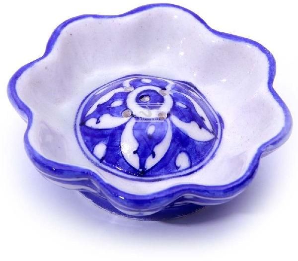 BLUE POTTERY AGARBATTI HOLDER