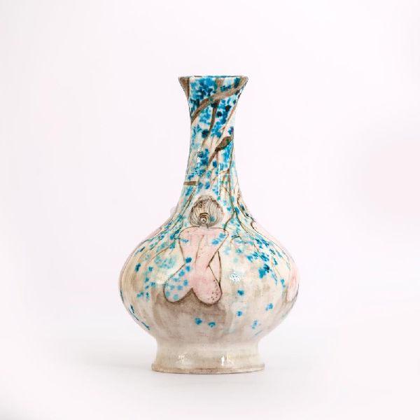 Blue Pottery Vase, Color : Multicolor