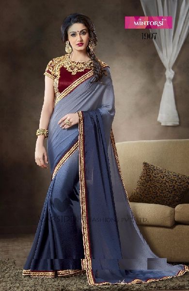 Saree Pure Chiffon Georgette