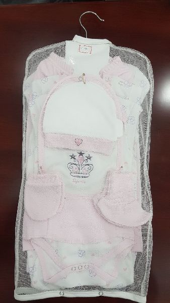 Printed Plain Cotton Baby Shower Gift Set, Age Group : Newly Born