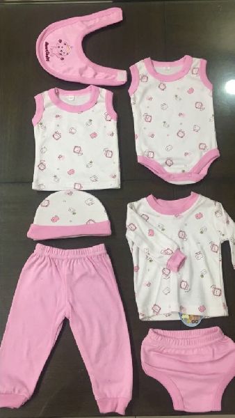 Pink And White Newborn Baby Gift Set