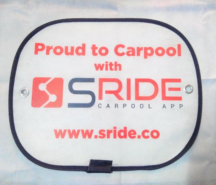 Printed car sunshade