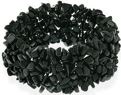 Solid Black Stone Chips, for Landscaping