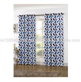 Eco Friendly Custom Designed Cotton Living Room Curtains