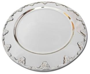 Metal SILVER PLATED SERVING PLATE, Feature : Eco-Friendly