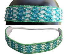 Special Cute fashionable light green icolor beaded headband