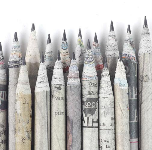 Newspaper Pencil