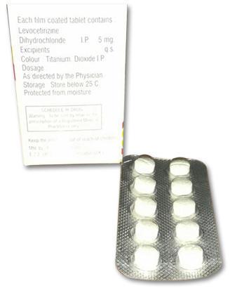 Levocetirizine Dihydrochloride Tablets, Medicine Type : Allopathic