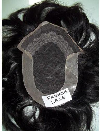 Black Hair Double Drawn Hair Wig, for Personal, Feature : Easy Fit
