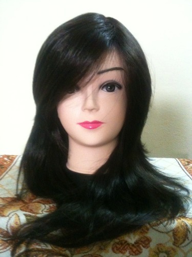 Synthetic Double Drawn Hair Wig, for Personal, Feature : Skin Friendly