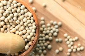 Organic Natural White Pepper Seeds, Shape : Round