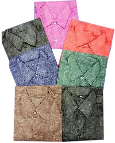 Long Sleeve Mens Khadi Shirt, Color : Multicolor