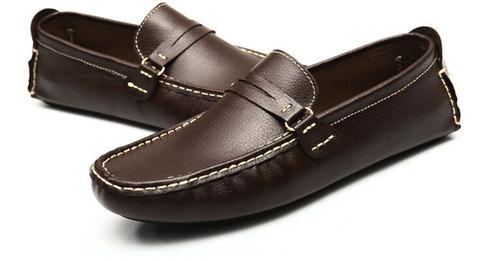 Plain Loafer, Color : Brown