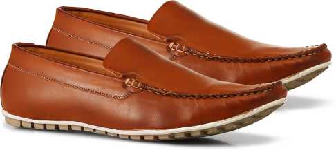 Leather Slimer Loafer, Style : Without Laces