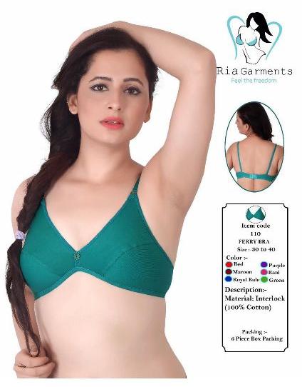 Plain Non-Padded Ladies Bra, For Inner Wear, Size: 30 To 38 at best price  in Ulhasnagar