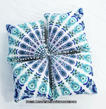 Amazing Designer Square Cushion Cover, for Beach, Bedding, Car Seat, Chair, Decorative, Floor, Home