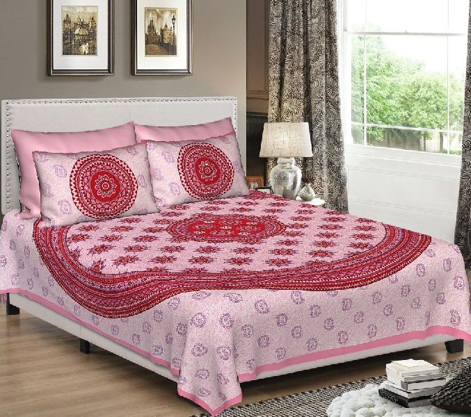 Indian Ombre Multi Color Mandala 100 % Cotton Queen Bed sheet Bed Spread