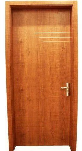 Polished Plain Wooden Flush Door, Color : Brown