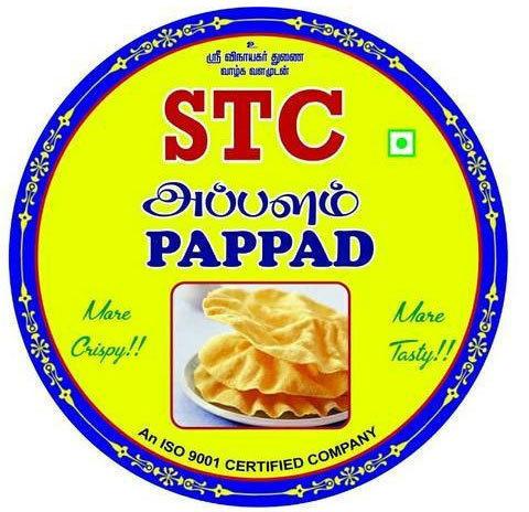 STC Urad Appalam Papad, Packaging Type : Plastic Packet, Plastic Pouch