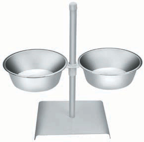 Polished Stainless Steel Adjustable Double Dinner Bowl, Feature : Fine design, Durability