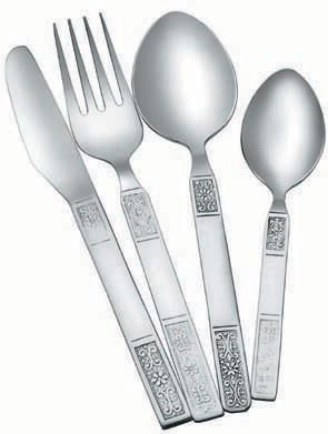 Polished Stainless Steel Jullie Cutlery Set, for Kitchen, Style : Modern