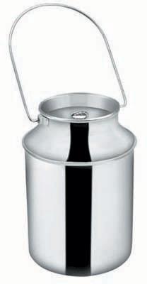 Polished Plain Stainless Steel Milk Can, Feature : Durable, Fine Finishing, Rust Resistant
