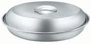 Stainless Steel Oval Serving Bowl With Lid