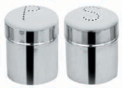 Stainless Steel Salt And Pepper Shaker, Color : Silver