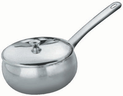 Mirror stainless steel sauce pan, Feature : Attractive Design, Heat Resistance