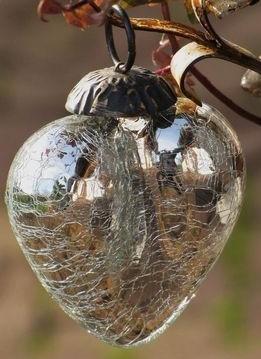 Crekal glass ornament heart, for Decoration, Gifting