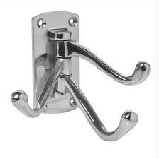Polished Nickel Coated Brass Robe Hook, for Bathroom Fittings, Feature : Anti Corrosive, High Quality