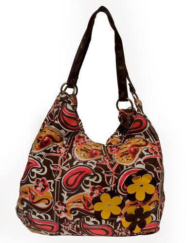 Rectangular Ladies Canvas Handbag, for Office, Party, Pattern : Printed