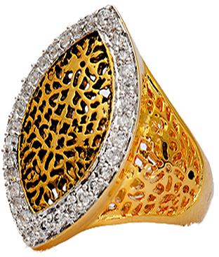 Simple Look with Gold Plated Ring For Women