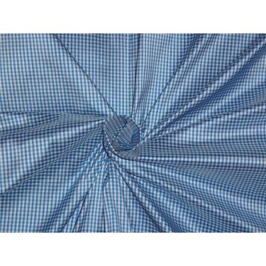Pure Silk Dupioni Fabric Blue