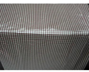 SILK Dupioni FABRIC Amethyst /white plaid