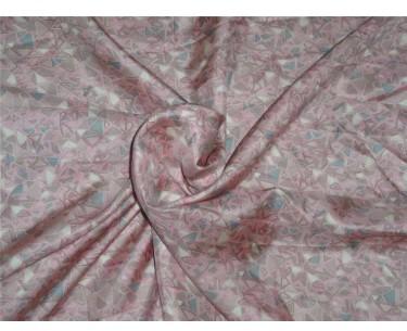 Silk twill printed fabric-geometric pastels