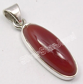 925 Silver Carnelian Pendant