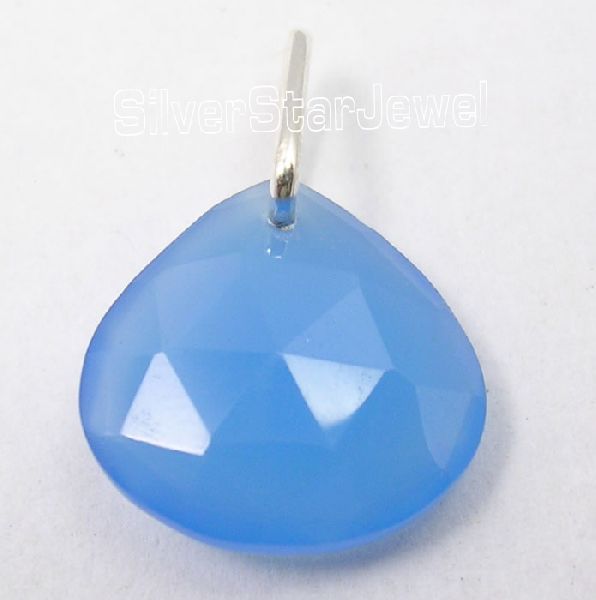 925 Sterling Silver CHALCEDONY BEAUTIFUL Pendant